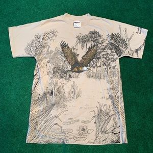 Vintage wildlife eagle nature tee shirt 1993 90’s